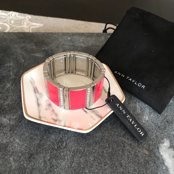 Ann Taylor Red / Silver Bracelet. NWT - Picture 1 of 4